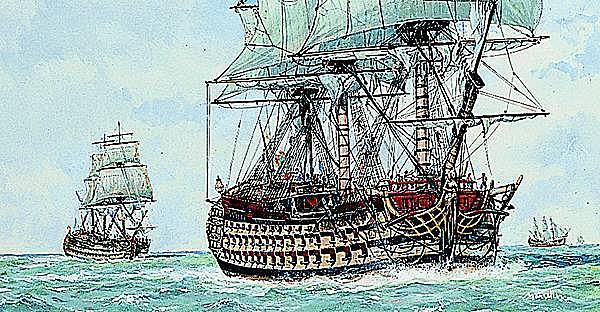 bateaux de la marine française sous louis XIV